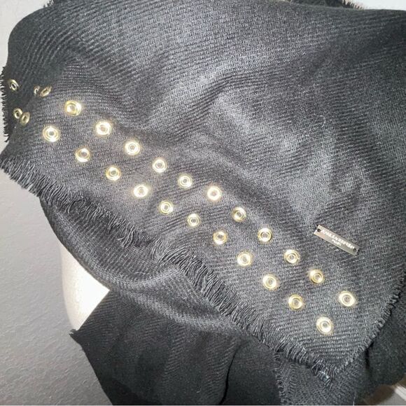 Karl Lagerfeld Grommet Full Wrap Scarf - Picture 3 of 6